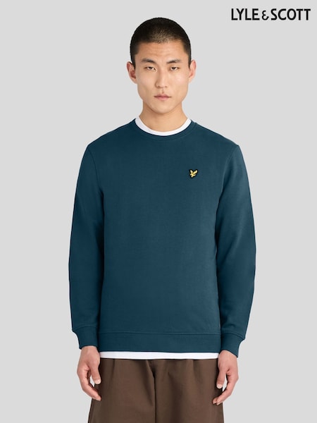 Blue - Lyle & Scott Crew Neck Sweatshirt