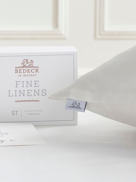 Bedeck Of Belfast Cream 100% Mulberry Silk Housewife Pillowcase (252371) | €60