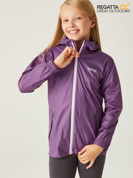 Violet - Jachetă impermeabilă pentru copii Regatta Pack It III (252472) | 130 LEI