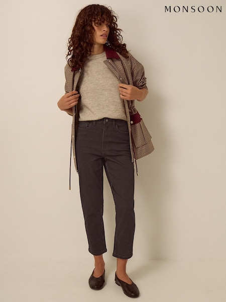 Black - Monsoon Julia Cropped Cigarette Jeans