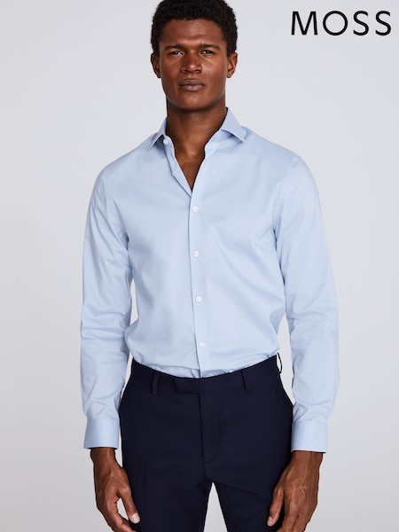 Blau - Moss Stretch-Hemd in Slim Fit (253555) | 27 €