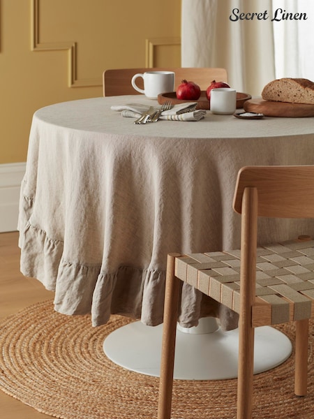 Secret Linen Store Linen Round Table Cloth