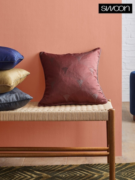 Swoon Burgundy Red Charleston Feather Filled Cushion (254166) | €17.50