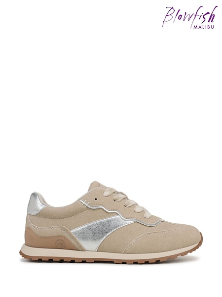 Cream - Blowfish Malibu Valley Regular Fit Lace-up Trainers