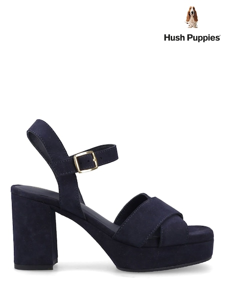 Blue - Hush Puppies Ophelia Heel Sandals