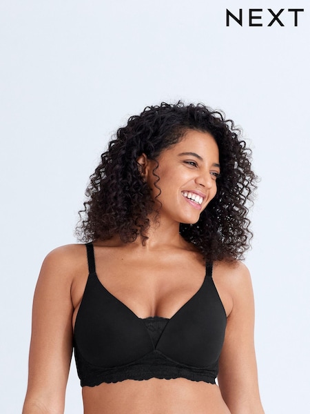Black DD+ Light pad Non Wire Lounge Bra (256249) | €16