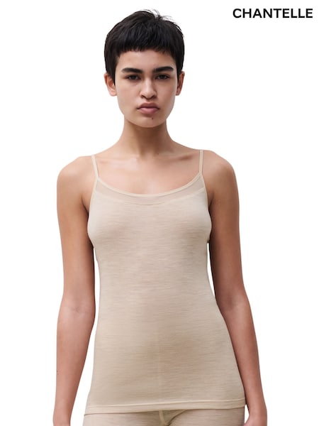 Nude - Chantelle By Femilet Juliana Merino Wool Thermal Camisole