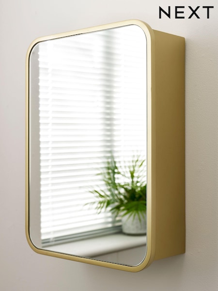 Gold Mirrored Storage Single Wall Cabinet (256854) | BGN 249