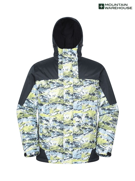 그린 - Regular Mountain Warehouse Shadow Ii Printed Ski Jacket
