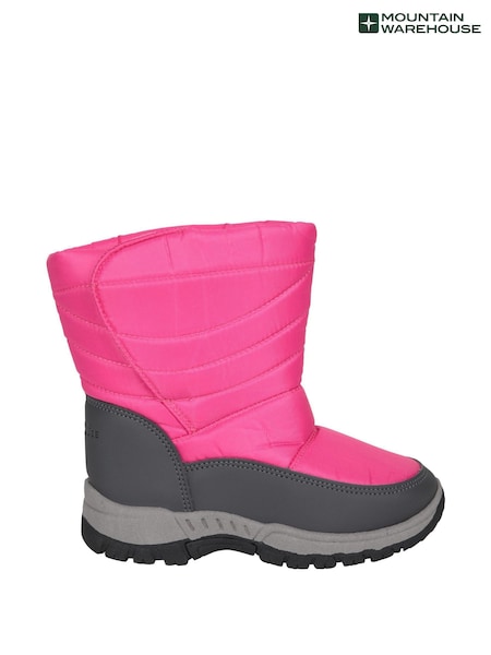 Pink - Mountain Warehouse Caribou Toddler Adaptive Snow Boots