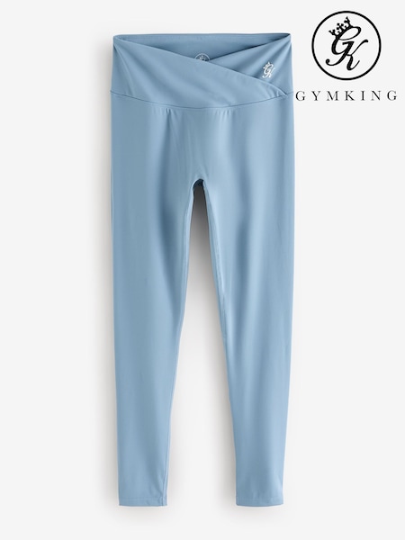 Blue - Gym King 365 Wrap Over Leggings
