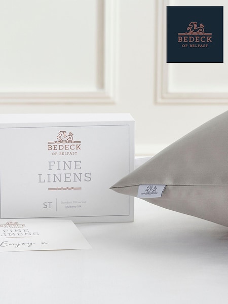 Bedeck Of Belfast Silver 100% Mulberry Silk Housewife Pillowcase (257433) | €60