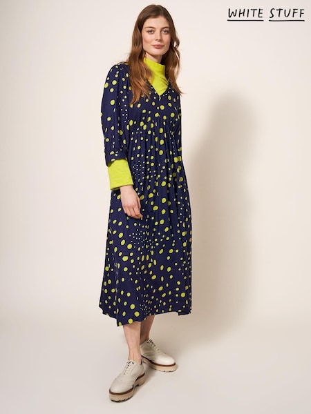 White Stuff Blue Lucy Eco Vero Midi Dress (257452) | €25