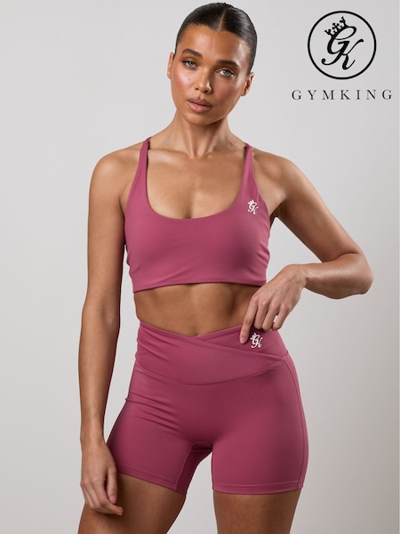 Purple - Gym King 365 Twist Back Bra