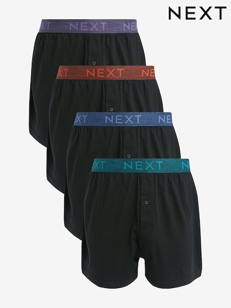 Black Marl Waistband 4 pack Boxers (257691) | AED73