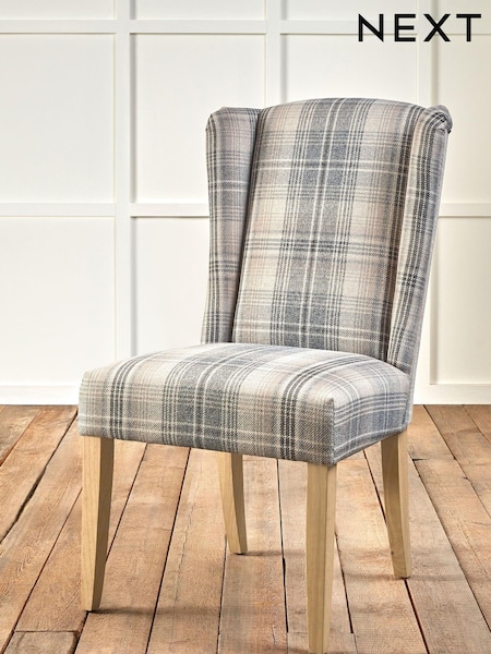Versatile Check Nevis Grey Sherlock Dining Chair (257835) | €275