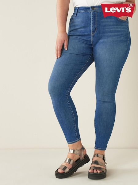 Blau - Levi's® Curve 720™ Super-Skinny-Jeans mit hohem Bund (257999) | 45 €