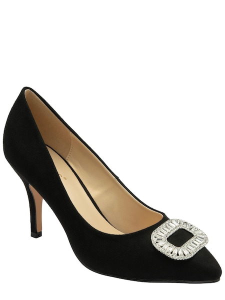 Lotus Black Stiletto Heel Court Shoes (258683) | €44.50