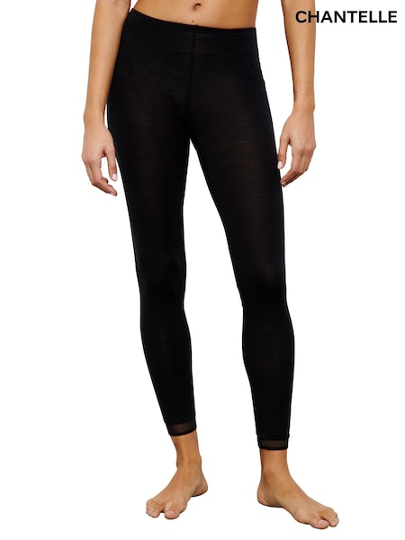 Black - Chantelle Femilet By Juliana Merino Wool Thermal Leggings