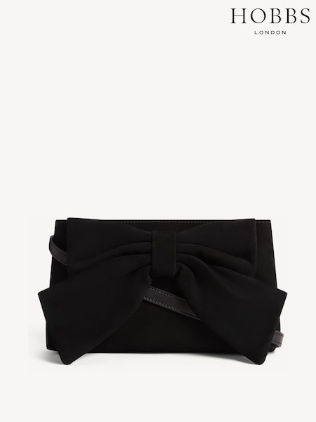 Svart - Hobbs Maisey sløyfe-clutch