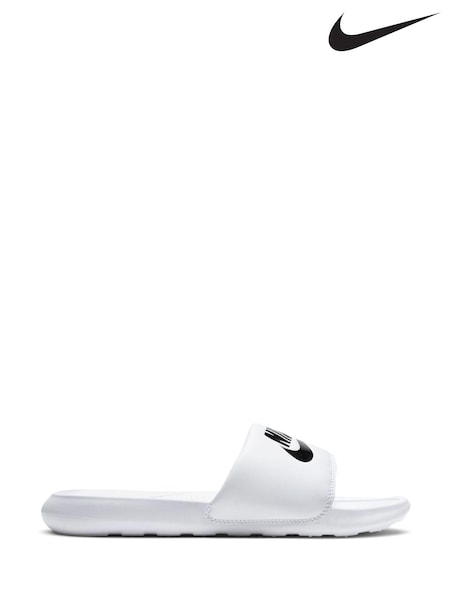 Nike White/Black Victori One Sliders (259189) | €37