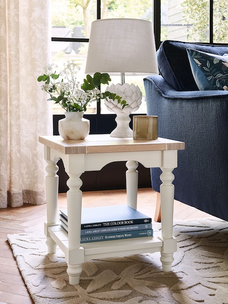 Laura Ashley White Dorset Side Table (259800) | €473