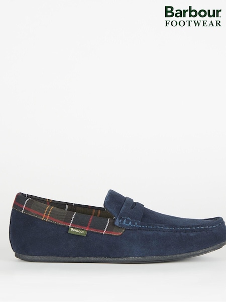 כחול כהה - Barbour® Porterfield Suede Slippers (260591) | ‏347‏₪