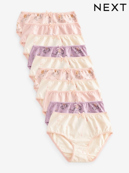 Rosa/Bailarinas moradas - Briefs 10 Pack (1.5-16yrs) (261882) | 18 € - 21 €