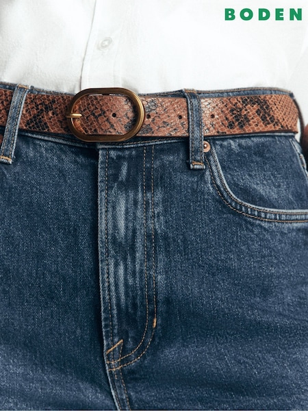 Brown - Boden Classic Leather Belt