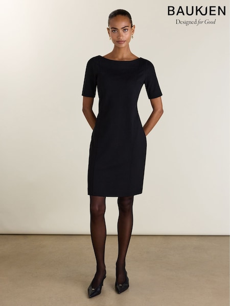 Black - Baukjen April Ponte Knee Length Dress