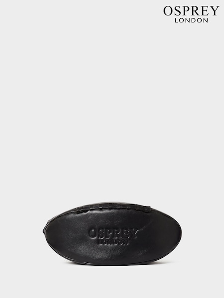 Black - Regular Osprey London The Rugger Saddle Leather Washbag