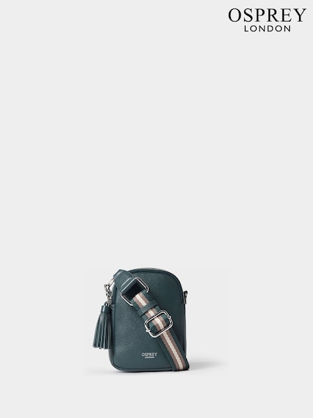 Green - Osprey London The Stella Leather Phone Bag