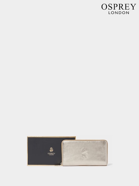 Gold - Osprey London The Luxe Leather Travel Organiser With Gift Box