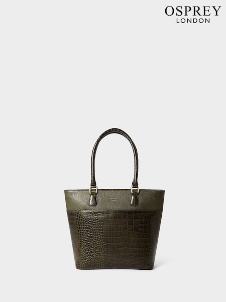 Green - Osprey London The Kellie Leather Tote Bag