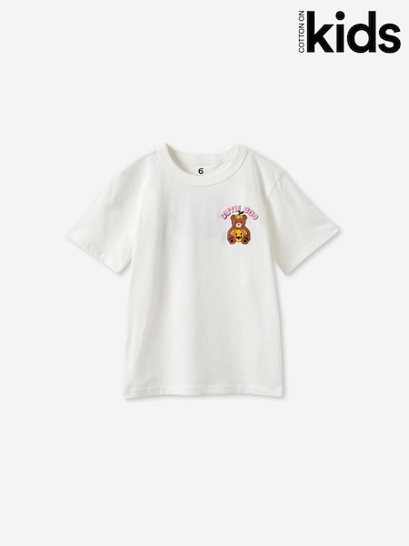 White - Cotton On Essential Short Sleeve Graphic T-shirt