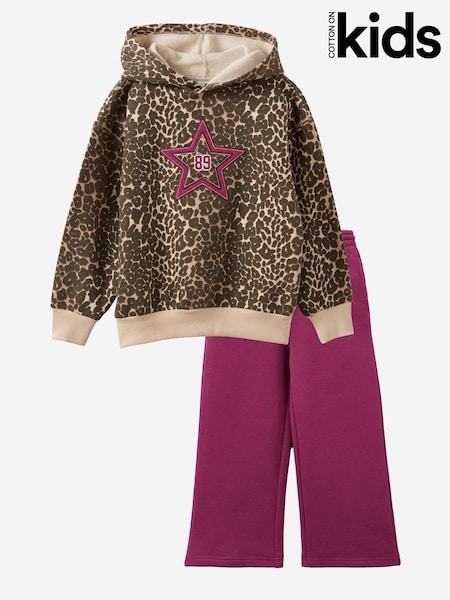 Animal - Cotton On Sammy Oversized Hoodie & Wide Leg Joggers Set