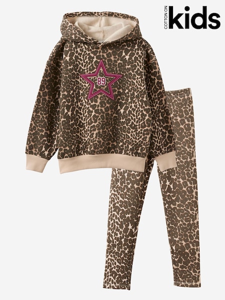 Animal - Cotton On Sammy Hoodie & Fleece Leggings Set
