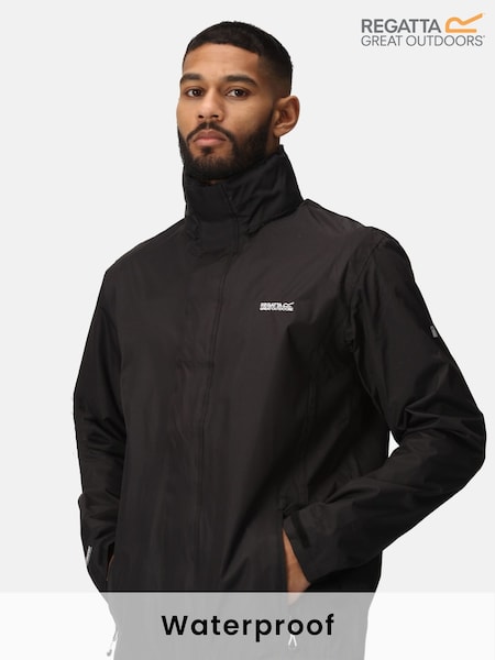 Regatta Black Mens Matt Waterproof Jacket (263448) | €32