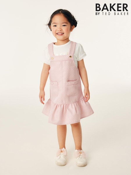 Baker by Ted Baker Pink Pinafore and T-Shirt Set (263667) | € 16 - € 18