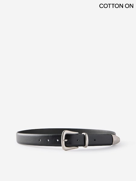 Black - Regular Cotton On Western Belt