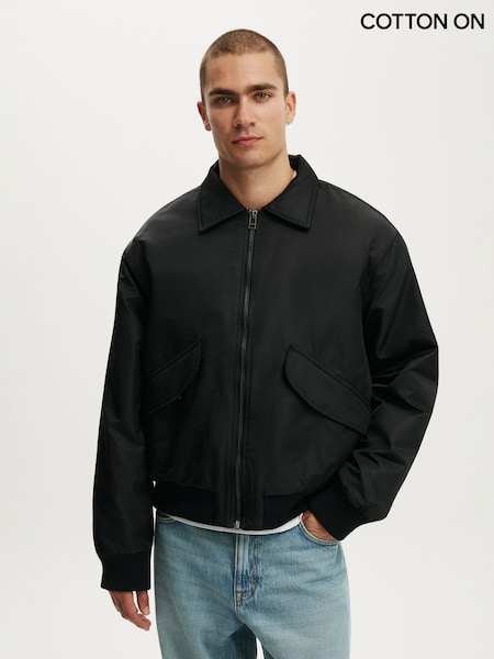Black - Regular Cotton On Bronx Bomber Jacket