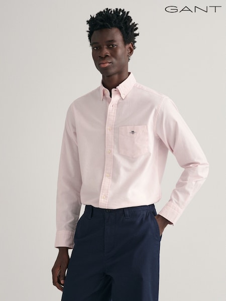 GANT Pink Regular Fit Classic Oxford Logo 100% Cotton Shirt (264358) | €133