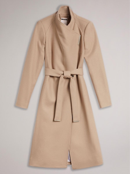 Maro - Ted Baker Rose Mantocă de lână cu curea lungime Midi (264360) | 1,213 LEI