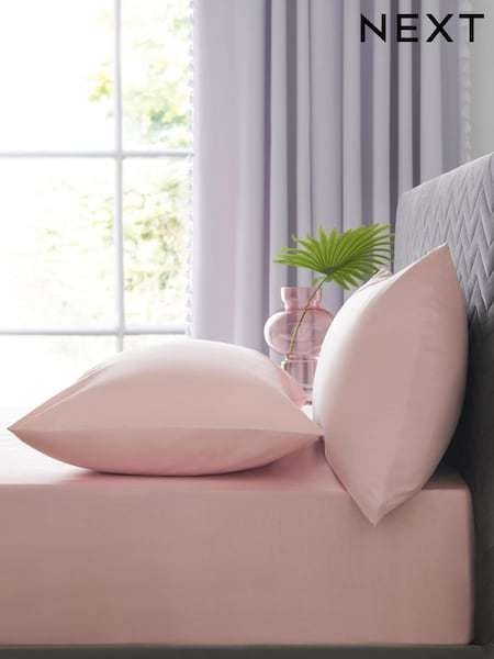 Pink Easy Care Polycotton Fitted Sheet (264447) | €7 - €17