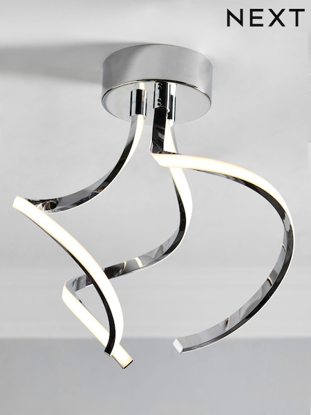 Chrome Callie Flush Ceiling Light (264900) | €92