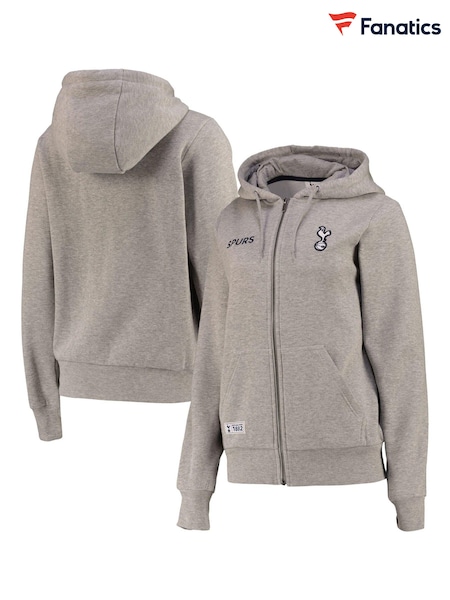 Fanatics Grey Tottenham Hotspur Zip Thru Hoodie Womens (266121) | €60