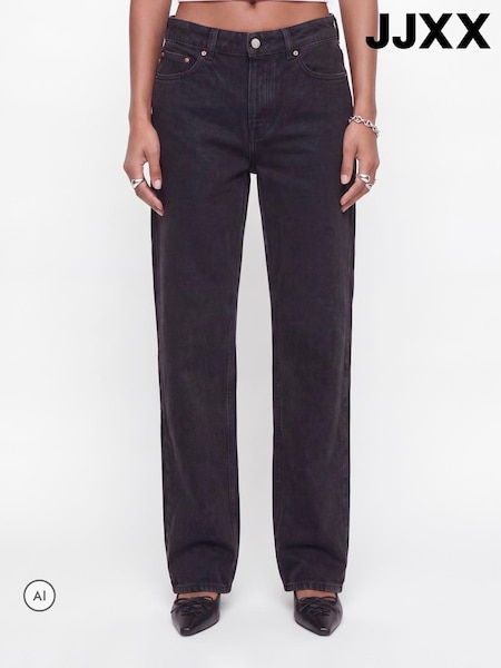 Black - Jjxx Seville Loose Wide Leg Denim Jeans