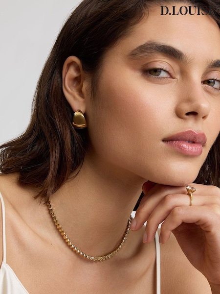 Ton de auriu - D.louise Bold Tapered Hoops