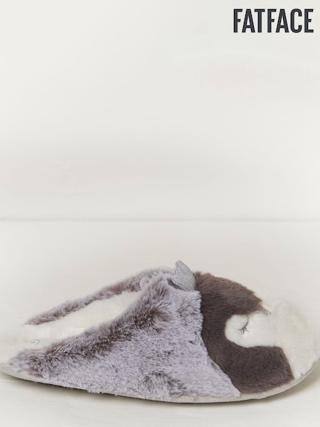 FatFace Grey Penelope Penquin Queen Slippers (267125) | €17.50