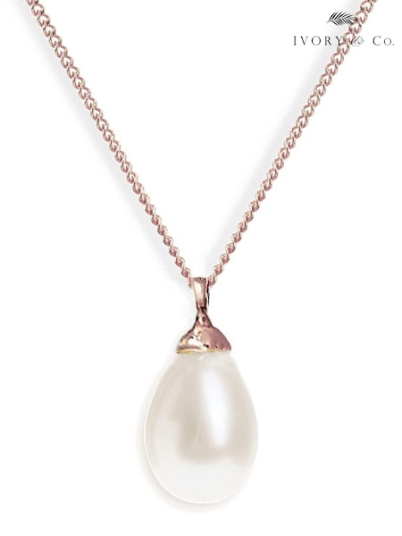 Ivory & Co Gold Westbury Pearl Drop Pendant (267161) | €43